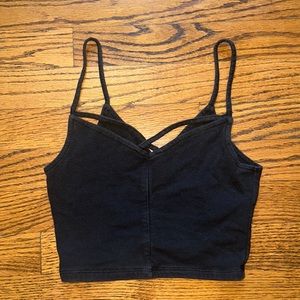 Hollister size xs tank crisscross crop